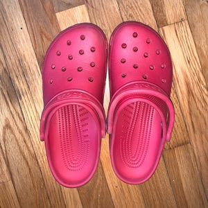 Red crocs